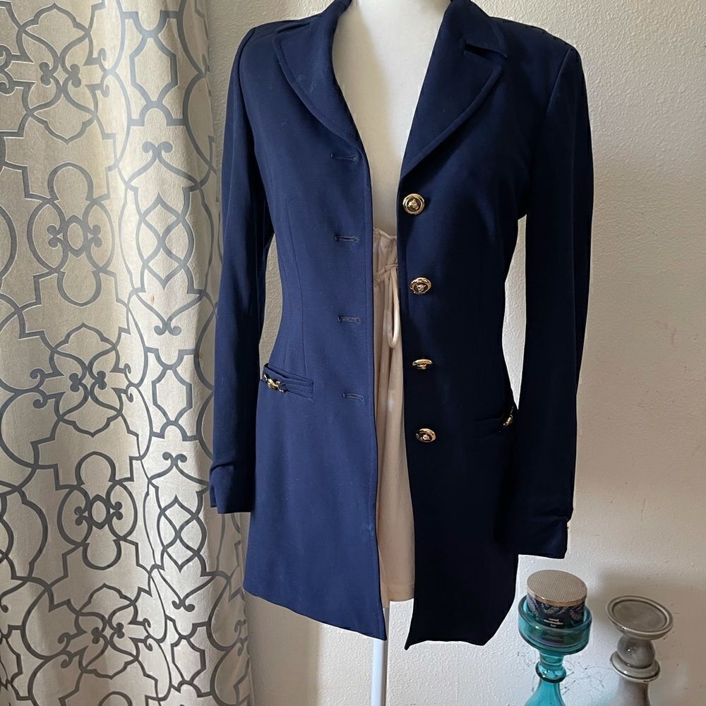 Rare vintage escada blazer Jaguar buttons sz 34